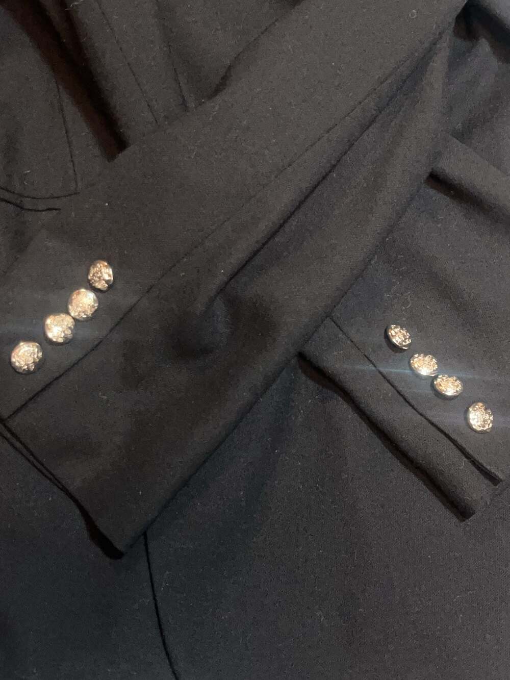 Lauren Ralph Lauren Petite Black Blazer with Crest Patch Size 10P - Picture 7 of 9